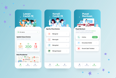 Covid-19 Mobile Application app design mobile app ui uiux design