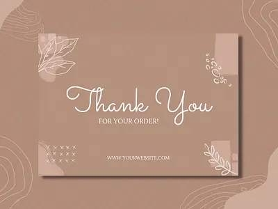 Thank you Card graphic design