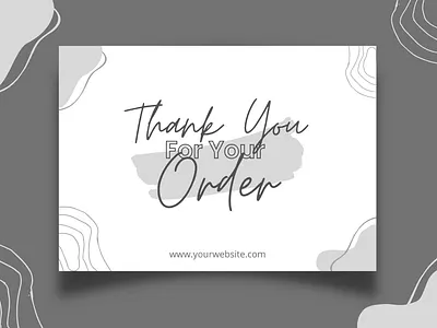 Thank you Card branding graphic design