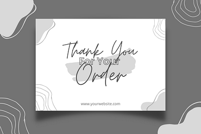 Thank you Card branding graphic design