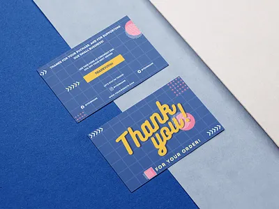 Thank you Card graphic design