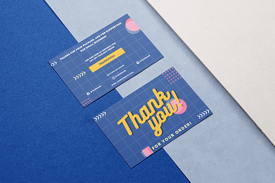 Thank you Card graphic design