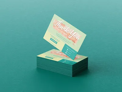 Thank you Card graphic design