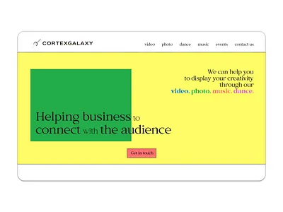 creative agency landing hero design hero landing minimalistic web