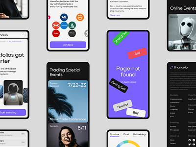 Trading Platform Concept finance fintech mobile trade trading trading platform web web design website