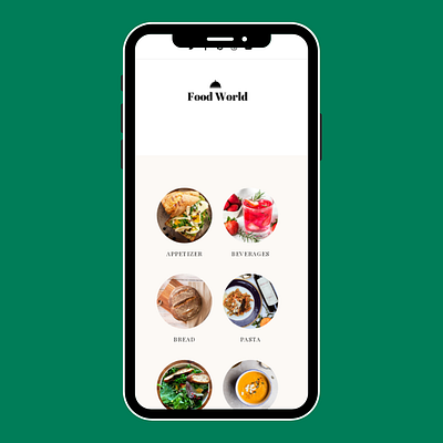 FoodWorld 3d app branding design graphic design mobil ui webdesign