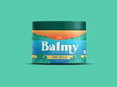 Balmy CBD Branding branding design graphic design illustration logo vector