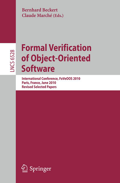 (DOWNLOAD)-Formal Verification of Object-Oriented Software: Inte app book books branding design download ebook illustration logo ui