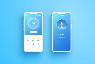 Smart Clean app mobile ui