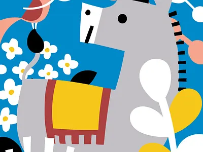 Donky animals donky illustration