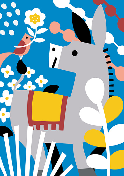 Donky animals donky illustration