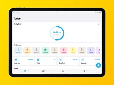 Waterit - iPad App app ui design digital design ios app ios app design ipad app ui product design ui ui design ui for ipad uiux