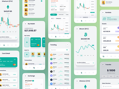 Trito - Crypto App android app design bitcoin crypto design illustration ui ui design ui designs ux design ux designs