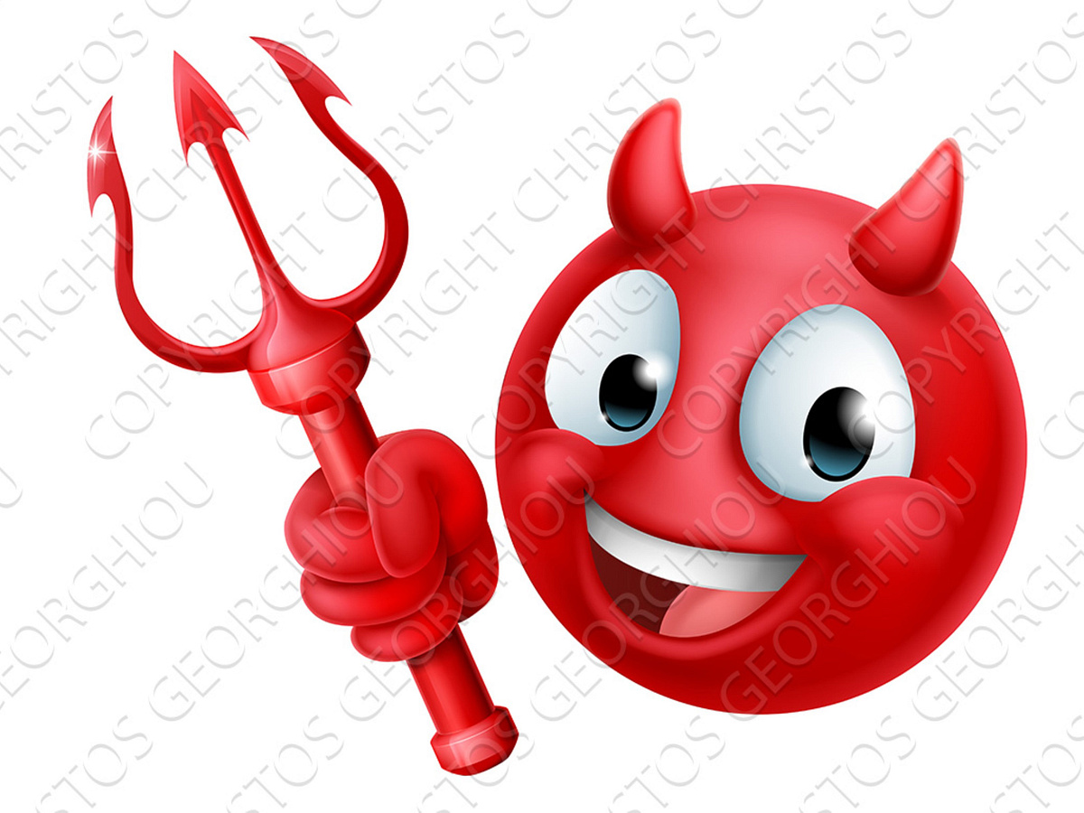 Devil Emoji Emoticon Man Face by Christos Georghiou on Dribbble