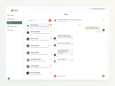 Smart Learning Hub – UI Design for an Educational Platform chatfeature designforeducation edtech educationplatform giraffestudio onlinelearning pandaacademy productdesign schoolmanagement studyplatform uidesign uiux uxdesign webapp