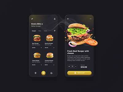 Food Delivery App design logo ui ux