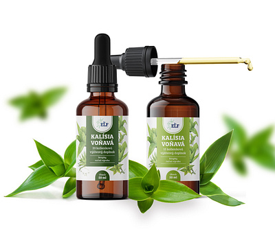 Dr.ELF Callisia drops 3d branding design drops illustration nature package design packaging supplements vizualization