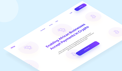 Hero Section ( Whip ) crypto design hero section landing page payment ui ux web web design web3 website
