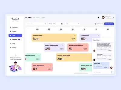 Task Manager Timeline Design calendar chart clean clean design design desktop app interface line chart management project management project management tool scheldure task task app task manager tasls ui ux web design