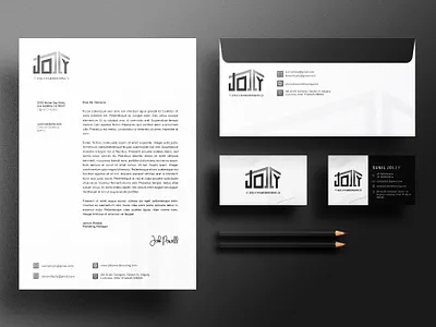 Jolly Warehousing Stationary Design branding graphic design letter head design mockup stationary design visiting card visual design