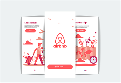 Air bnb App Re-brand airbnb app flight booking traveling ui user interface ux