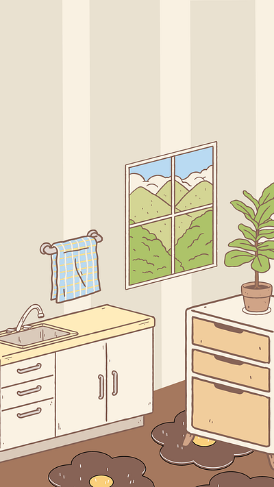 asthetic and cozy kitchen