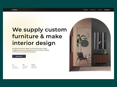 Interior & Furniture website design agency agents interiors design furniture websites homepage design interior website la landing page design ui website design websites