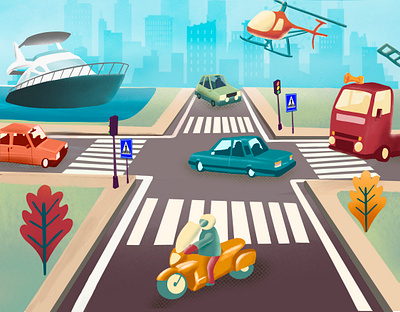 Transports illustration transports