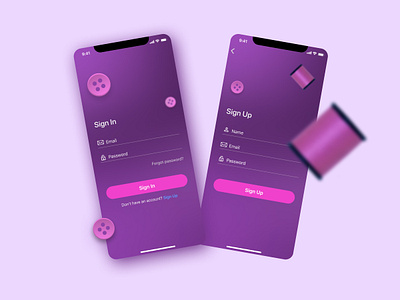 Sign In | Sign Up Mobile Form app dailyui dailyui001 designe sign in sign up ui daily challenge uidailucha uidaily001