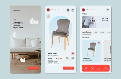 Furniture Shop Mobile App Design design furniture