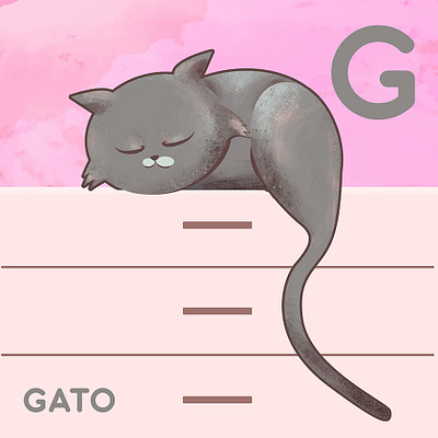Cat cat illustration procreate