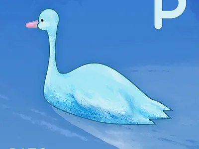Goose duck goose illustration procreate