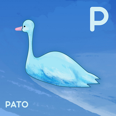 Goose duck goose illustration procreate