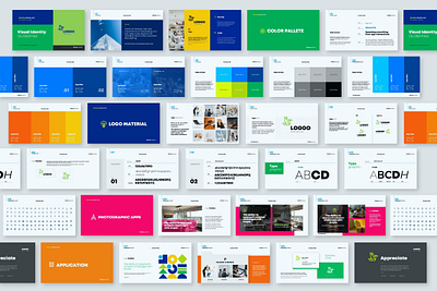 Branding Presentation graphic design powerpoint ppt template ui