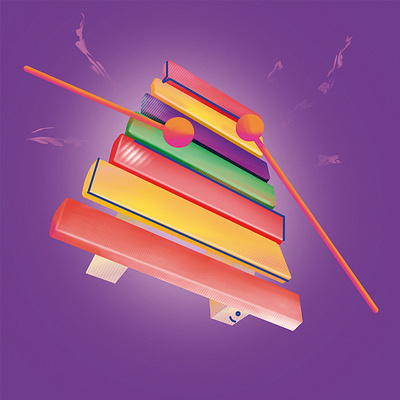 Xylophone illustration procreate xylophone