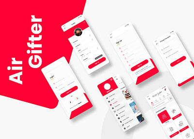 Air Gifter branding graphic design logo ui