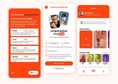 KAMMIT DATING APP DESIGN branding design illustration logo ui ui design uidesign ux ux design vector