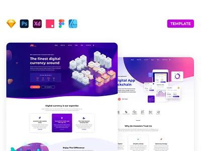 FREE Cryptocurrency Website Template app branding cryptocurrency cryptocurrency website currency dashboard design digital graphic design header image hero website illustration motion graphics nft nft hero ui ui design ux ux design website