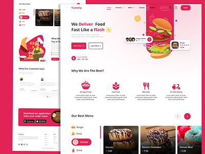 food delivery landing page burger chef app delivery app eat eating food food and drink food ap food delivery food delivery app food delivery landing page food delivery services food order landingpage pizza app recipe app restaurant app uiux web design website
