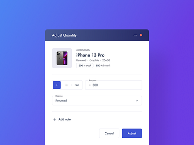 simple inventory calculator admin anoshko calculator clean component design design system ecommerce elements inventory modal product design ui uiux ux web window