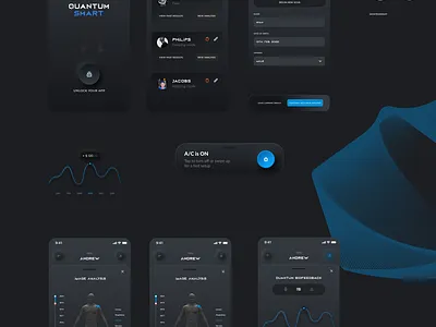 Quantum Medicine App design mobile app ui visual design