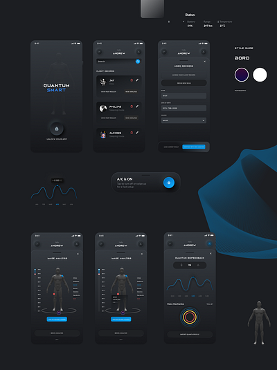 Quantum Medicine App design mobile app ui visual design