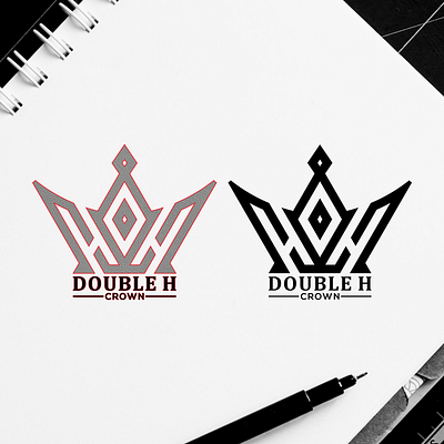 double h crown branding design graphic design illustration logo motion graphics typography ux vector