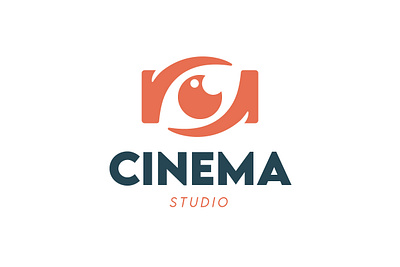 Studio Logo art branding camera cinema design entertainment exclusive eye illustration lens logo media minimalist modern photo photography simple vector video videography