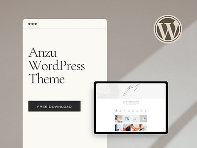 WP Anzu WordPress Minimalist Theme 3d animation anzu css design download free graphic design illustration logo motion graphics php plugins responsive site builder template theme ui web design wordpress