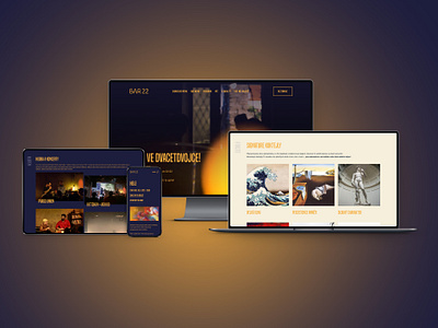 Bar/Pub webdesign - Bar22 bar blue dark orange pub web design
