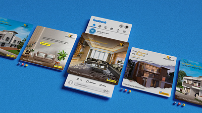 Property | Instagram & Facebook Social Media Post ads branding design facebook post graphic design india instagram post post design real estate social media post