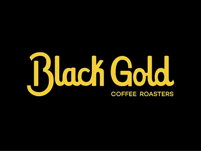 Black Gold Coffee Roasters clean coffee custom design figma gold illustration kovalev logo logotype modern nicholas simple vector