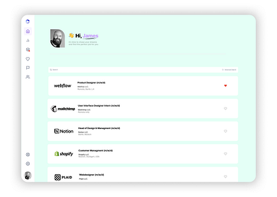 Job Listing UI Design design typography ui ux webdesign
