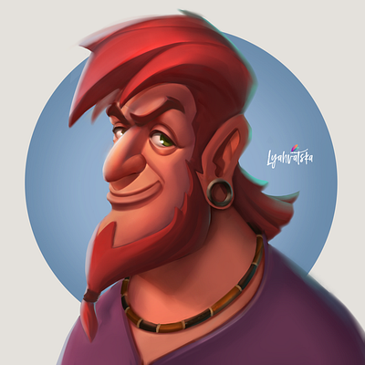 Red art caricature cartoon character character design color concept design illustration